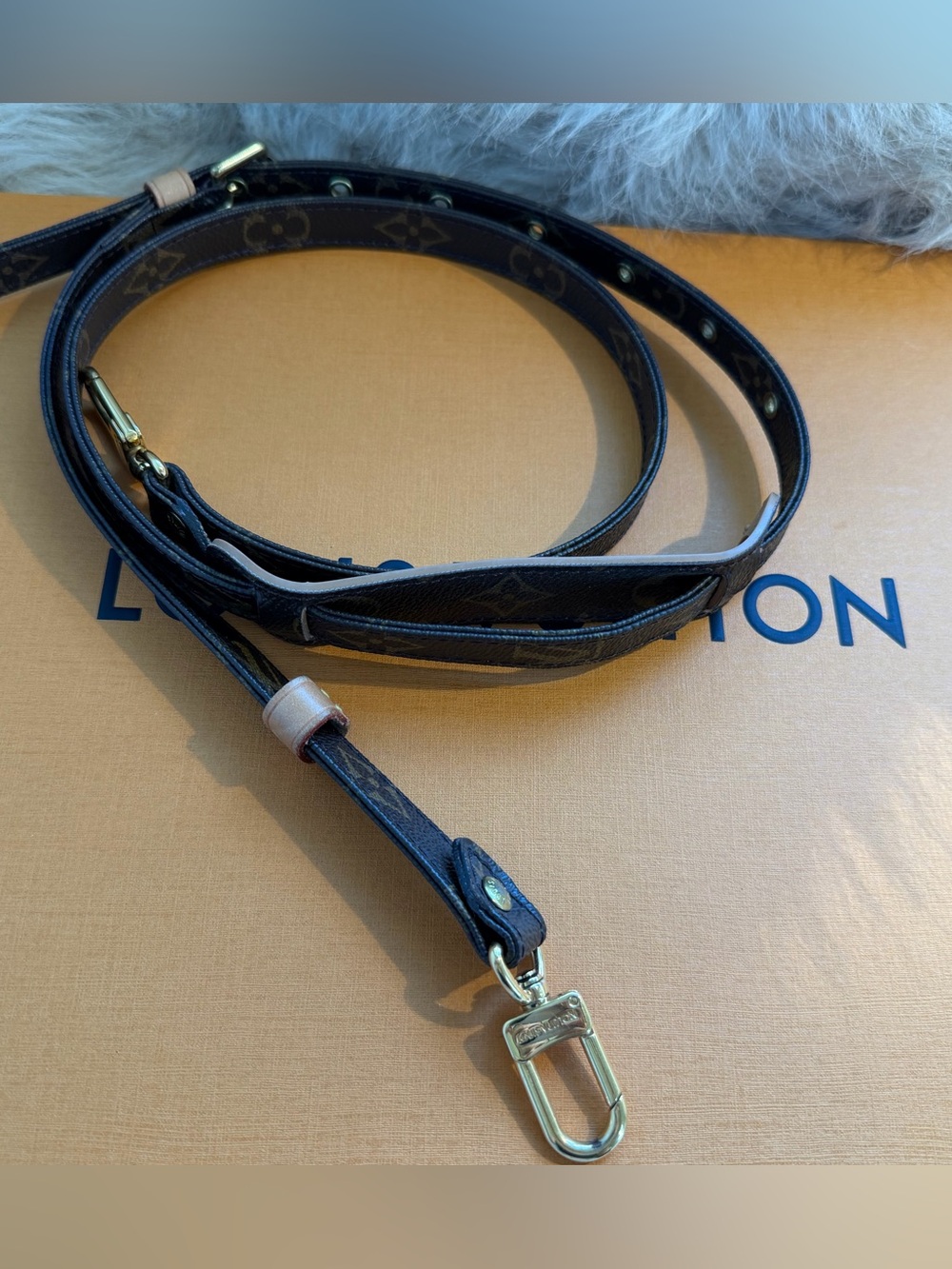 Louis Vuitton Brown Monogram Adjustable Crossbody Strap J5231